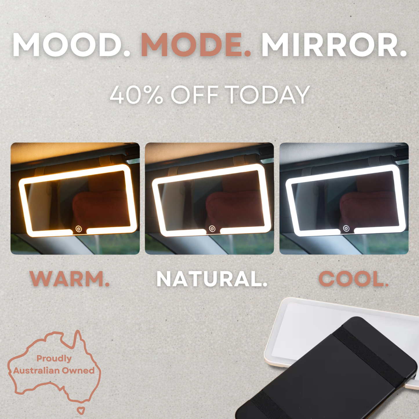 Glow Ready Co™ - Glow Visor Mirror™